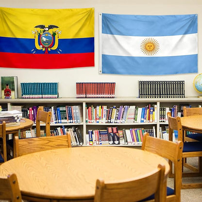 XIFAN 21 Pcs Latin American Countries Flags 3x5 ft Outdoor, Latino Culture Flag Spanish Speaking Banners for National Heritage Hispanic Month Events Classroom Party Decoration, Banderas de Latinoamerica Flag with Brass Grommets