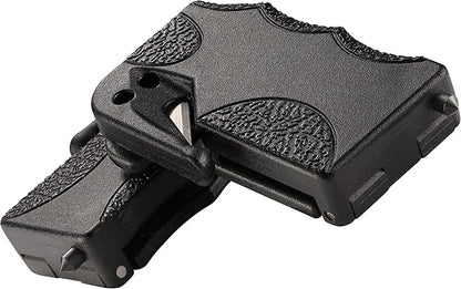 CRKT Exitool Emergency Multitool: Automotive Safety, Seat Belt Strap Cutter, Steel Window & Glass Breaker, Clips to Seat Belt 9031