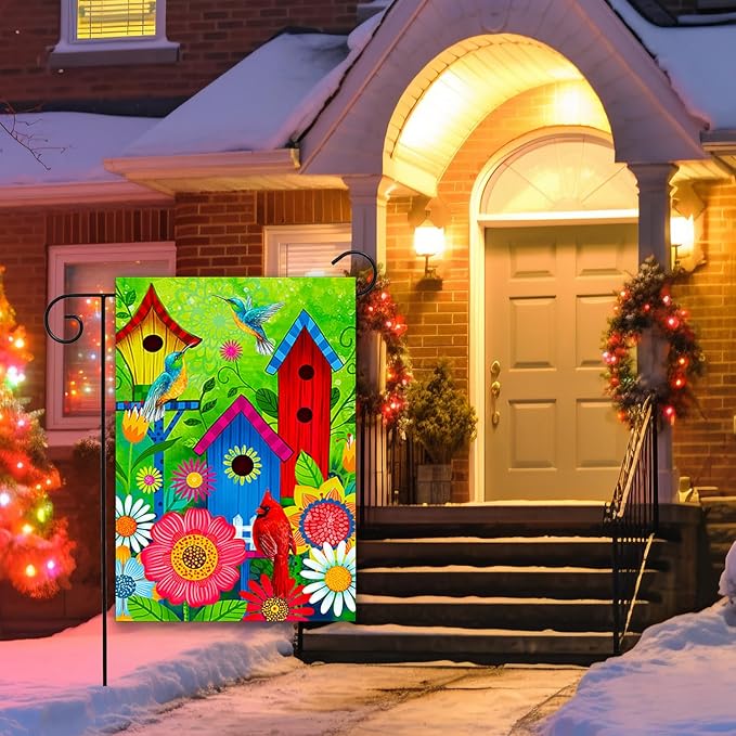 spring summer Fall sunflower garden flags for outside, Seasonal Farmhouse Yard Flags for Outside decoration
