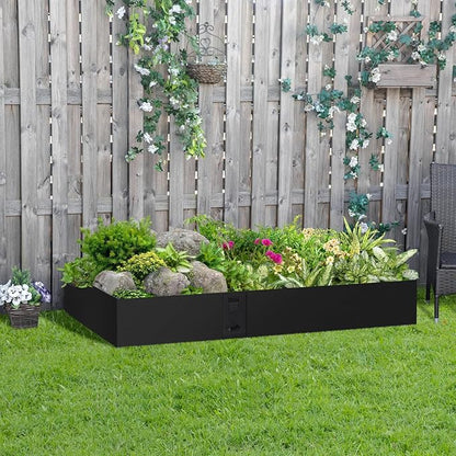 42" L X 7.9" H Metal Landscape Edging, 6 Pack Heavy Duty Galvanized Steel Garden Edging,42 Inch Garden Edging Border for Lawn, Pathway, Yard
