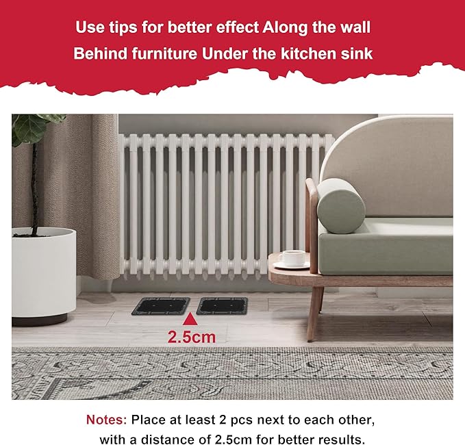 Glue Mouse Traps Indoor for Home -12 Pack Sticky MouseTraps Indoor for Safe Home Pest Control. Pre-Scented, Non-Toxic Glue Boards for Mice, Mouse & & Insects. Easy to Use