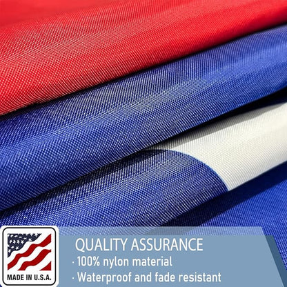 Texas State Flags 2x3 Outdoor Heavy Duty Double Sided Nylon Vivid Color Anti-Fading with 2 Brass Grommets for Home/Company/Indoor Outdoor Decoration