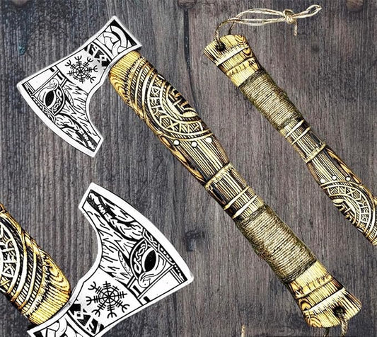 Poshland Custom Handmade Axe/Leather Cover - Vertical Carry, Multipurpsoe Tool