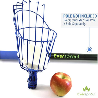 EVERSPROUT Twist-On Fruit Picker Basket, Twists onto Standard US Threaded Pole (3/4-inch ACME), Fruit Picker Head Basket, Fruit Harvesting Tool, Apple, Mango Picker etc. (Head Only, Pole Not Included)