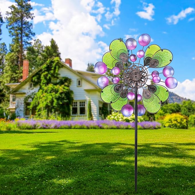 MUMTOP Wind Spinners for Yard Garden - Kinetic Yard Art Wind Spinners for Lawn Patio and Outdoor Decoration