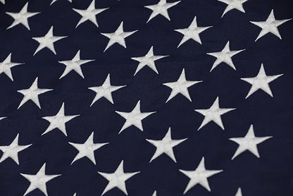 Spun Polyester American Flags for Outside 3x5 Ft; American Flags 3x5 Outdoor Heavy Duty. Durable US flags with Premium Embroidered Stars, Sewn Stripes, Brass Grommets, and Vibrant Colors.