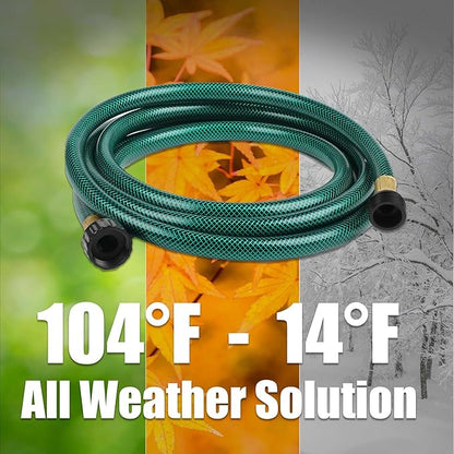 Garden Hose Leakproof for Gardener: 1/2” PVC Water Hoses with GHT Fittings - 10 FT No Kink and Flexible for Outdoor Watering