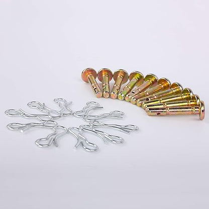 Shear Pins and Cotters Pins (10 Pairs) for 738-04124A Troy Bilt 714-04040 738-04124 Snowblowers Replacement