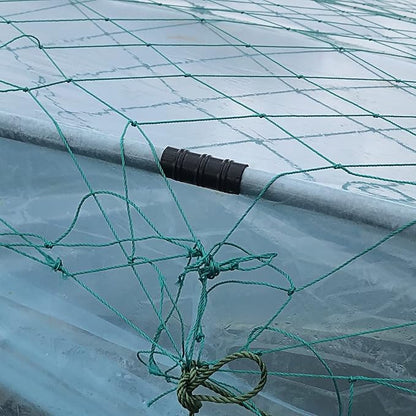 50 PCS 0.9 Inch Greenhouse Clamps Clips 23mm Plastic Black ABS Snap Clamp Tube Clip Garden Buildings Tube Clip for Greenhouse Film, Sunshade Nets, Frame Shelters (Outer Ø 1.06” inner Ø 0.9”)
