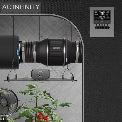 AC Infinity CLOUDLINE PRO T4, Quiet 4” Inline Duct Fan with Temperature Humidity VPD Controller, WiFi Integrated App Control - Ventilation Exhaust Fan for Heating Cooling, Grow Tents, Hydroponics