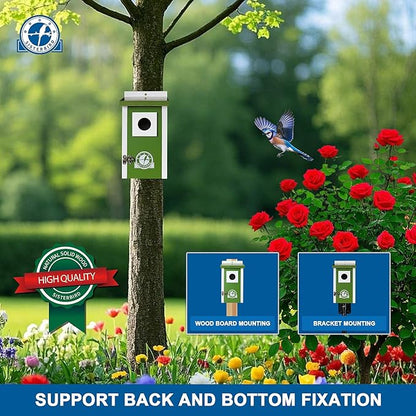 Bird Houses for Outside, Lime Green Bird House, Bluebird Houses for Outside, Garden Decoration Birdhouses for Outdoors, Bluebird Finch Swallow Wren Chickadee