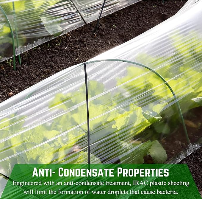 Farm Plastic Supply - Clear Coolmax Greenhouse Plastic Sheeting - 6 Mil - 4 Year UV Resistant Infrared Anti-Condensate Green House Covering Thermal Greenhouse Plastic 6 mil (50' x 30')