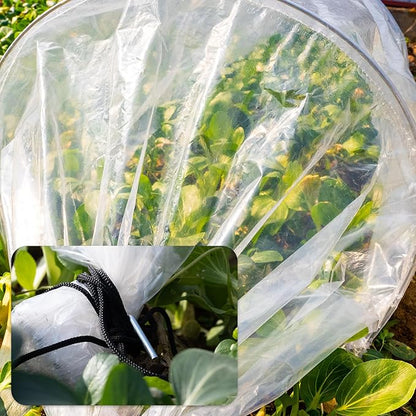 2 in 1 Mini Greenhouse Tunnel Greenhouses,Green Houses for Outside Garden Cloche Tunne Cover Garden Hoops Raised Beds,Outdoor Green House Kits to Build for Outside Winter (1)