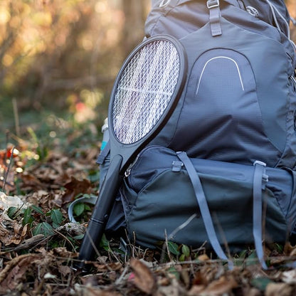 Black Flag 2-Pack Electric Bug Zapper Rackets – Mosquito & Fly Swatter, Battery Operated (Black)