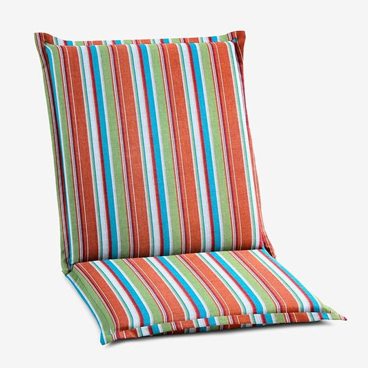 BrylaneHome Hinged Back & Seat Cushion - 21.5" H Seat Back - Patio & Outdoor - Water, Stain & Fade Resistant - Covert Breeze