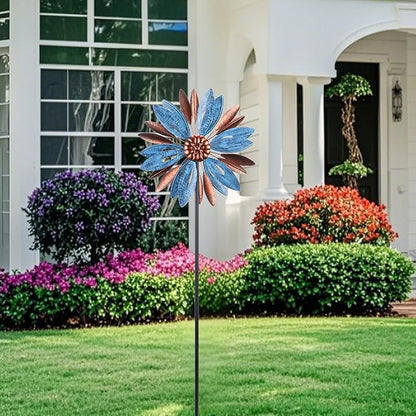 WONDER GARDEN Wind Spinners Outdoor - Metal Wind Spinner Windmill, Kinetic Wind Sculpture & Spinners for Yard Patio Lawn Decor