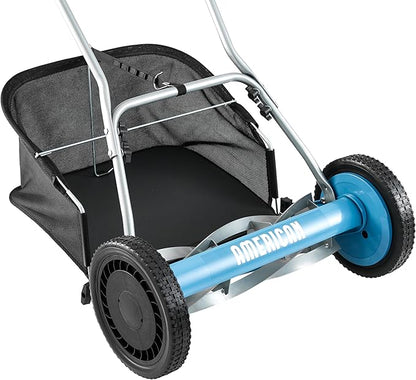 American Lawn Mower Company 1804-18 18-Inch 5-Blade Walk Behind Reel Lawn Mower with Grass Catcher