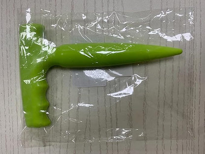 Seed Planter Tool, 6.9" Dibber Garden Tool, Plastic Seed Dibbler for Planting, Bulb Digger Garden Planter with Handle for Sowing Seeds, Planting, Bulbs, Digging (Light Green)