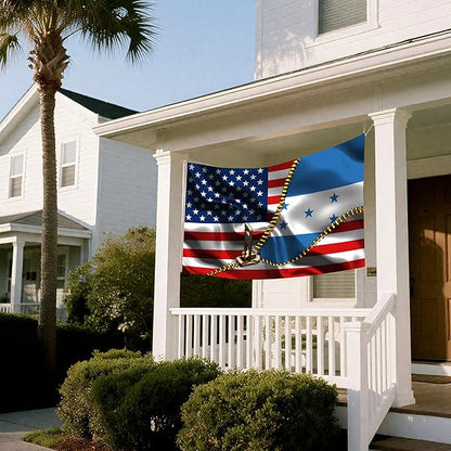 Vintage American America Usa Hondurans Honduras Flags For Outside Yard 3x5 Ft Double Sided Printed 100d Polyester Lightweight Garden Welcome Outdoor Banner Brass Grommets