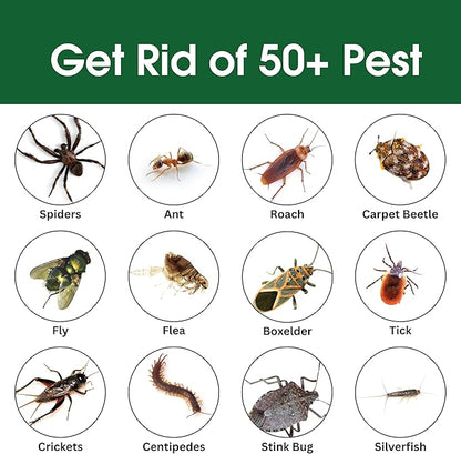 Insect & Pest Control Spray – Natural Essential - Bug Killer & Insect Repellent, Kills Ant, Spiders, Carpet Beetles, Roaches, Flies- Safe for Pets & Family, Indoor & Outdoor Use 16OZ