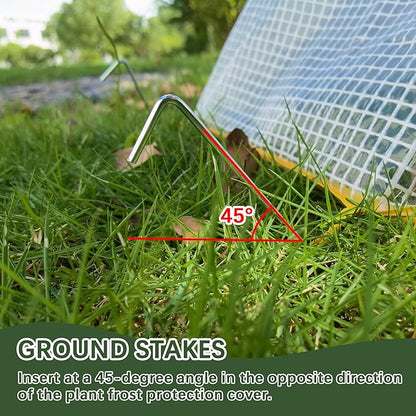 47.2" *14.6" *13.4" Foldable Garden Accelerator Plants Cover Freeze Protection for Raised Bed, Mini Greenhouse Cover with Two Air Hole, Frost Cover for Plant Vegetable Seedling Protector