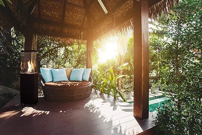 Planika Lighthouse - Patio Heater Outdoor Fireplace for Patio Fueled with Propane Gas 20 lbs cylider - Cover and Regulator Included