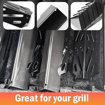 66040 Flavorizer Bars with Heat Deflector for Weber Genesis II 300 /LX 300 Series, Genesis II E-310 E-315 E-335 GS4 Flavor Bars Replacement Parts Genesis II 300 Series LX S-340 II S-310 II S-335