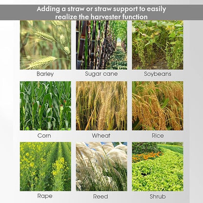 Gas Weed Eater 6 in 1 Hedge Trimmer Grass Trimmer, 52cc 2 Cycle Weed Wacker with Anti-Slip Handle Brush Cutter Garden Tools Edger Lawn Tool Orange