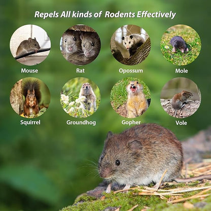 Rodent Repellent Balls,10Pcs Mouse Repellent Balls Peppermint Oil for Mice Squirrel Mole Pests, Natural Pest Control Pouches for Indoor Outdoor Kitchen Car Warehouse, Safe for Pets & Family