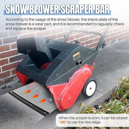 Snow Blower Scraper Bar 731-1033 for MTD Snow Throwers, Replacement Shave Plate 731-1033 Compatible with MTD 20-Inch and 21-Inch Snow Throwers, Upgrade Parts 706-14240, 731-0722, 731-0778, 731-0812