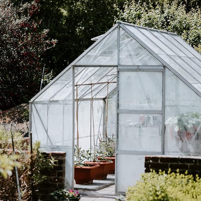 VEVOR Greenhouse Plastic Sheeting 15 x 40 ft, 6 Mil Thickness UV Resistant Clear Polyethylene Film, Hoop Green House Cover for Farms, Agriculture, Garden