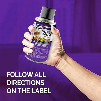 Hot Shot Bedbug & Flea Fogger For Insects, Aerosol, 3/2-Ounce, Pack of 6, Multolor