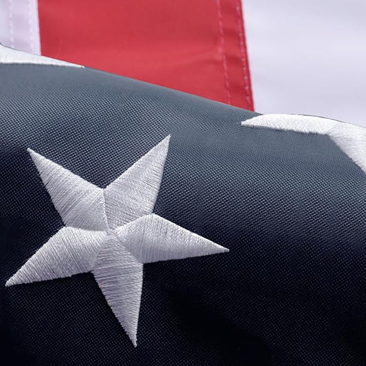 American Flag 8x12 Ft, Outdoor Premium US Flags, Heavy Duty Durable, 420D Polyester, Embroidered Stars, Brass Grommets