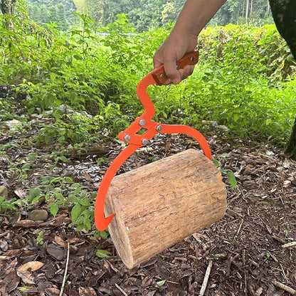 20 Inch Orange Log Tongs, 2 Claw Skidding Tongs Non-Slip Grip, Log Lifting Tongs for Handling, Dragging & Carrying Tool