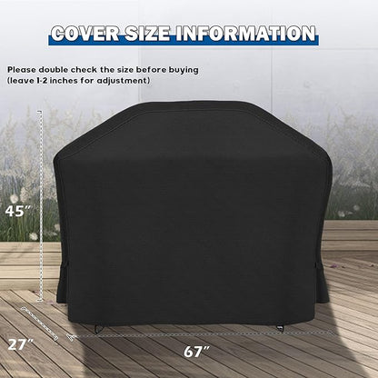 Grill Cover for Traeger Woodridge Elite Pellet Grill TFC97XLH, Outdoor Griddle Cover for Traeger Elite/Pro Pellet Smoker Grill, Waterproof BBQ Grill Cover for All Weather
