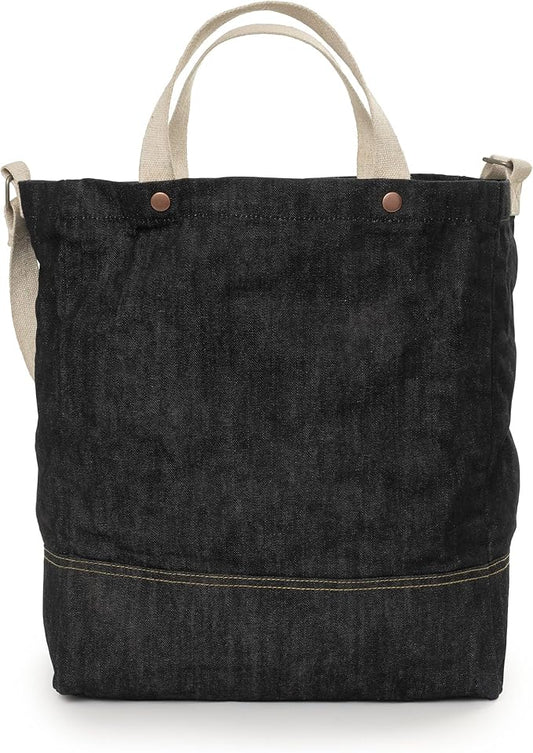 Barebones Neelum Large Waxed Canvas Tote Bags - Heavy Duty Canvas Bag and Reusable Grocery Bag