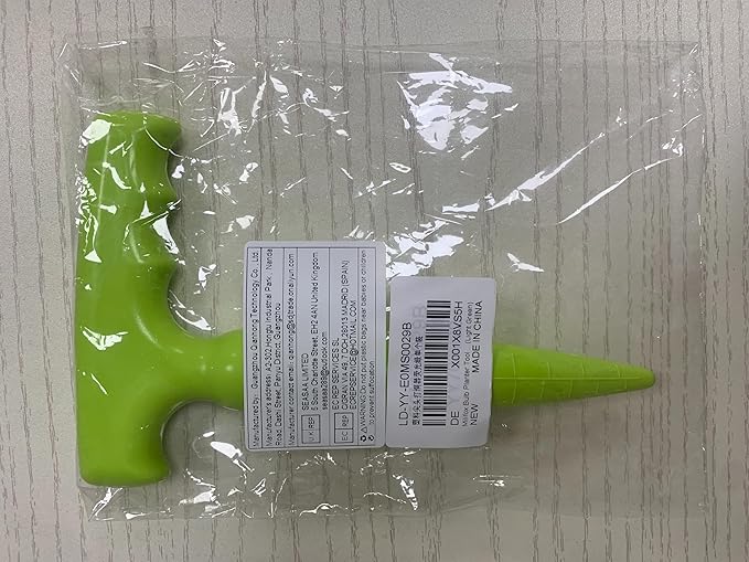 Seed Planter Tool, 6.9" Dibber Garden Tool, Plastic Seed Dibbler for Planting, Bulb Digger Garden Planter with Handle for Sowing Seeds, Planting, Bulbs, Digging (Light Green)