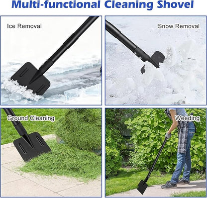Ice Chopper, 67 Inch Stainless Steel Ice Scraper Heavy Duty Snow Shovel for Driveway Garages Yards Outdoor Stairs