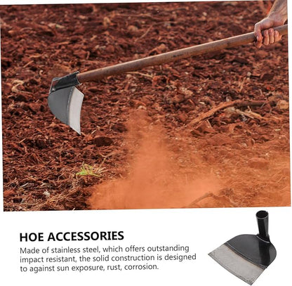 DOITOOL Garden Hoe Replacement Head Gardening Hoe Stainless Steel Gardening Hand Tool for Weeding Soil Loosening Farm Planting