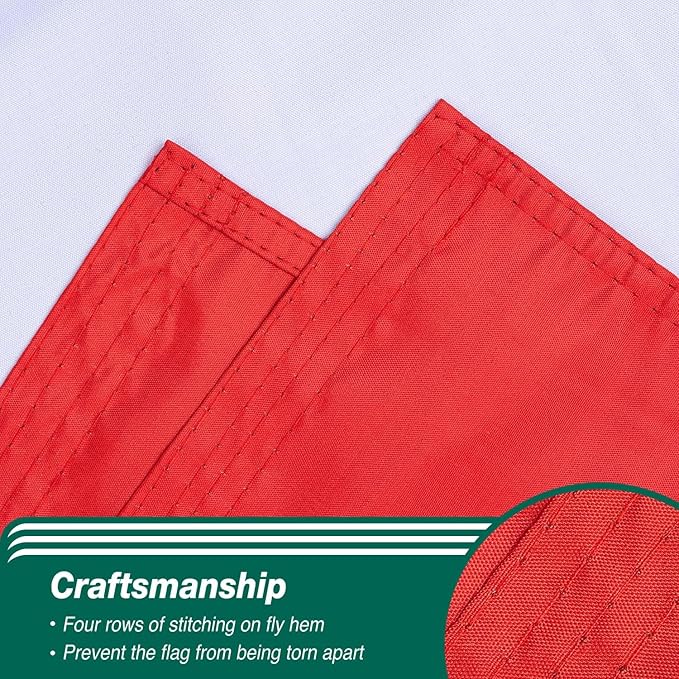 Mexico Mexican Flag 3x5 ft Outdoor, Double Sided 3 Ply Heavy Duty National Flag for MX, 100% Quality Polyester Mexico Mexicana Banner with Brass Grommets 4 Rows Stitches