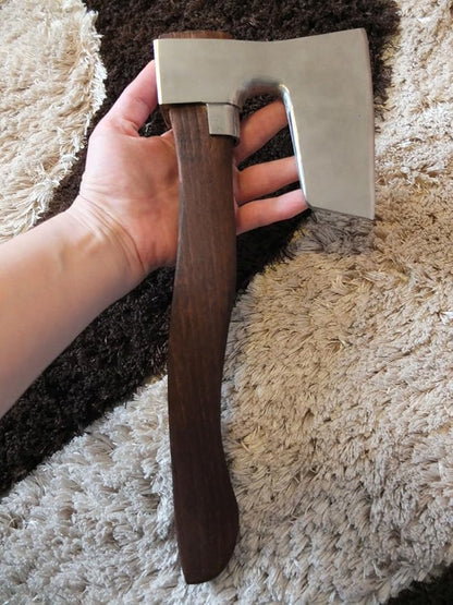 Stainless Steel Bearded Axe/Hatchet Metal Guard Custom Made Handle