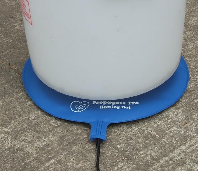Brewing & Fermentation Heat Pad for Homebrew Beer & Wine Fermenting 120VAC 12 or 25 Watt Heating Mat: Safe for Plastic/Glass Carboy & Bucket Fermentors Includes Heater Temperature Strip