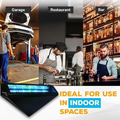 Gardner WS-95 Indoor Fly Trap with Proprietary LED, Decorative Wall Sconce Fly Light -40,000 Hour Rated Bulb, No Zap and Smell, Built to Last for Restaurants and Cafes, Made in USA for Commercial Use
