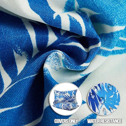 Outdoor Pillow Covers, Pillows Case 2PCS Waterproof Outdoor Pillow Cover 12x20 Inch Home Decor for Furniture Patio Couch Bed Sofa Bedroom