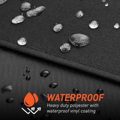 Arcedo Griddle Cover for Blackstone 28 Inch ProSeries, 60 inch Grill Cover for Griddle Cooking Station with Hood, Weather Resistant Outdoor Heavy Duty Waterproof Flat Top Gas Grill Protector, Black