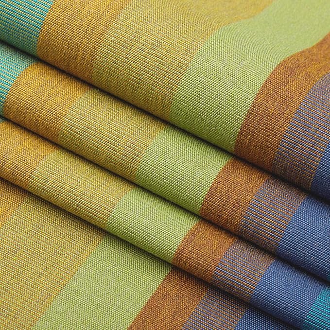 RSH DECOR: Sunbrella Square Throw Pillows Set of 4 | 17" x 17" | Water and Fade-Resistant Performance Fabric | Outdoor Pillow Covers with Down-Alternative Inserts | Astoria Lagoon