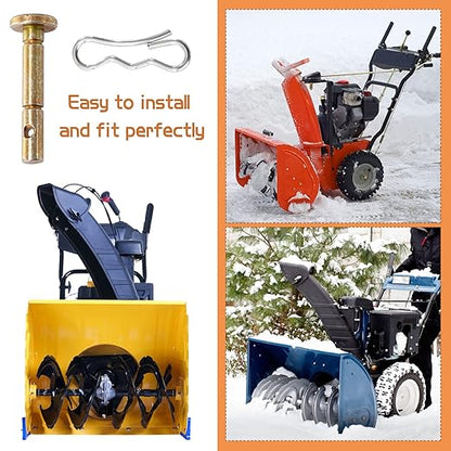 Biggun 20 Sets of Shear Pins & Cotter Pins for Snowblower - 738-04124 and 714-04040 Replacement Shear Pin Kits Compatible with MTD Craftsman Cub Cadet Troy Bilt Snowblowers