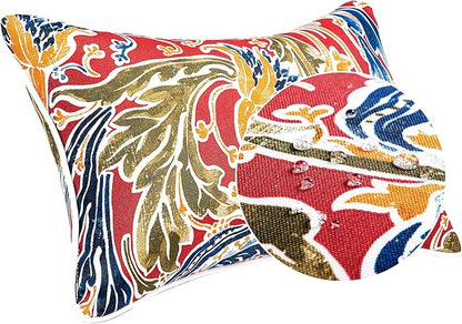 JMGBird Outdoor Lumbar Pillows Set of 2 with PP Cotton Fill for Patio Furniture Decorative Pillows 12x20 Inch