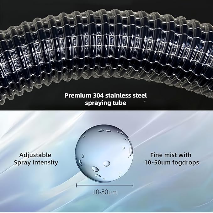 1.85 Gallon Electric ULV Fogger Machine, Portable Atomizer Fogger Sprayer, Misting Atomization System Indoor Outdoor for Home Yard Restaurant Hotel, 20-26FT