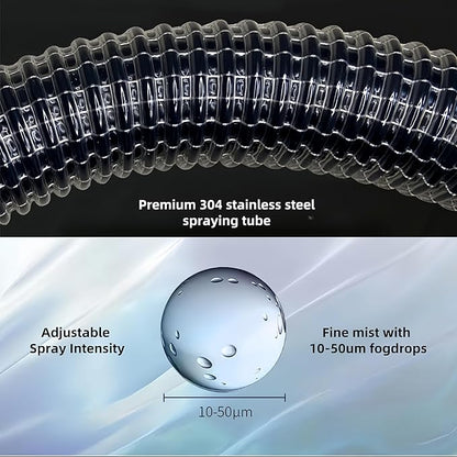 1.85 Gallon Electric ULV Fogger Machine, Portable Atomizer Fogger Sprayer, Misting Atomization System Indoor Outdoor for Home Yard Restaurant Hotel, 20-26FT